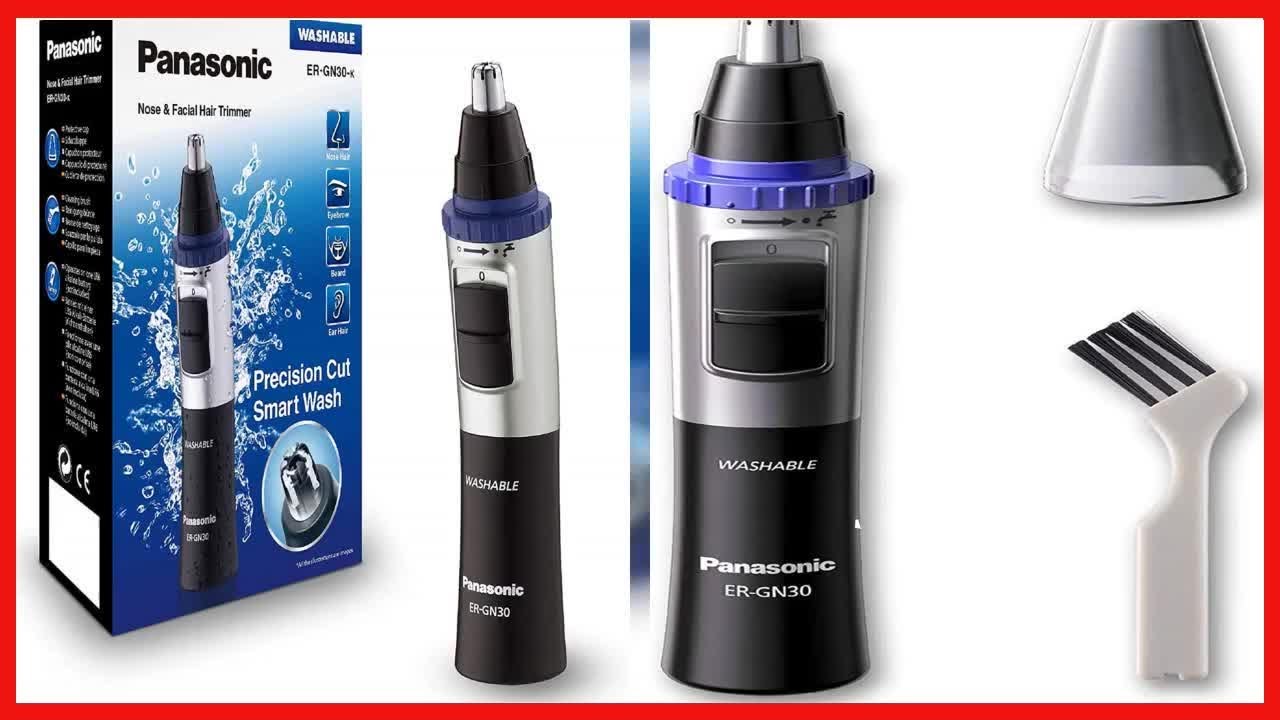 Panasonic ERGN30K Nose, Ear n Facial Hair Trimmer Wet/Dry with Vortex