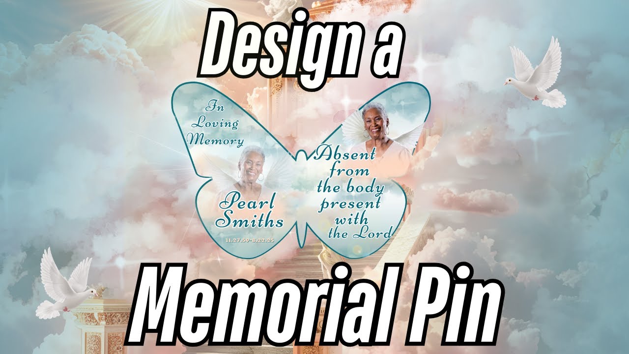 Design A Butterfly Memorial Pin