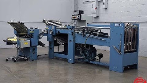 1999 MBO B20 4/4 Continuous Feed Paper Folder w/ 8 Page Unit and Mobile Delivery