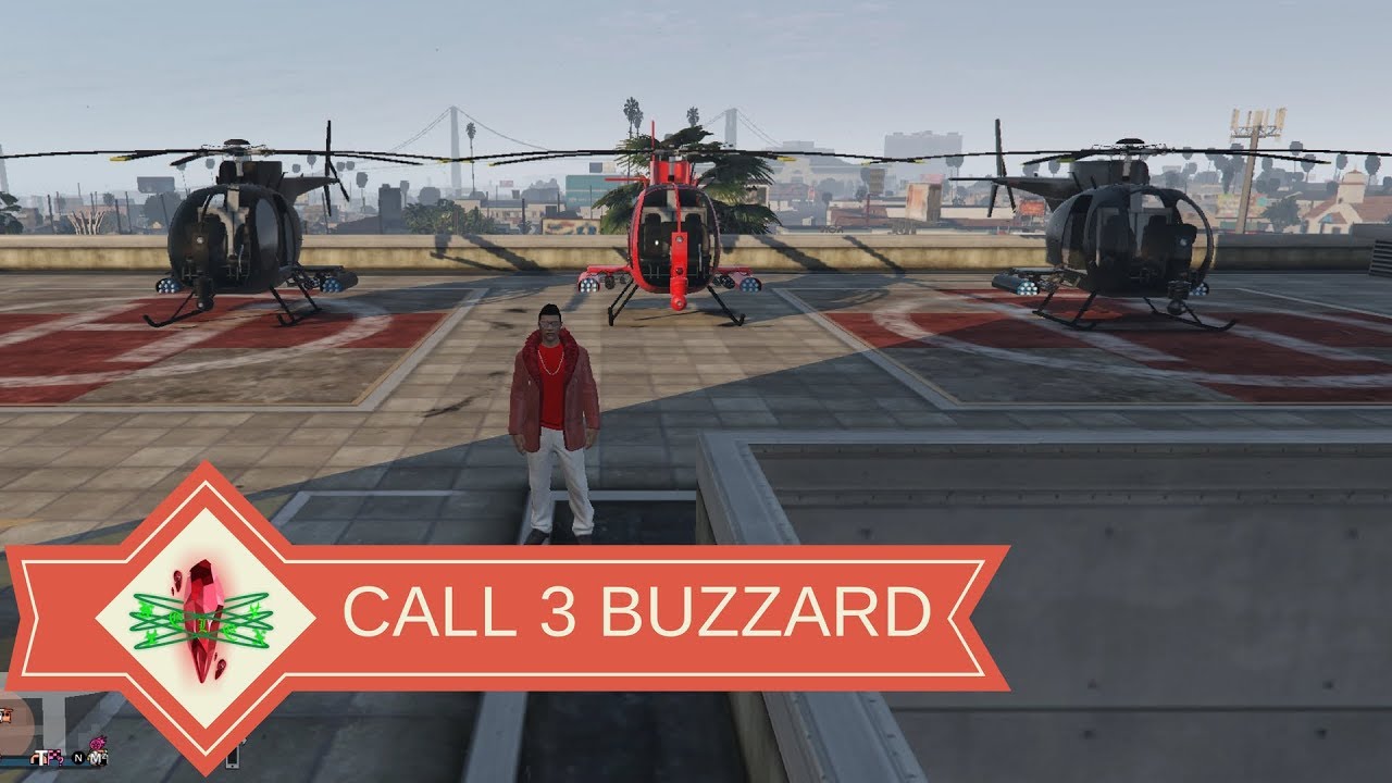 Grand Theft Auto 5 Online How to Call 3 Buzzard (GTA 5 Online) YouTube