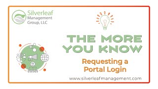 Requesting a Portal Login