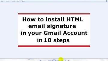 How to install HTML email signature in your Gmail Account