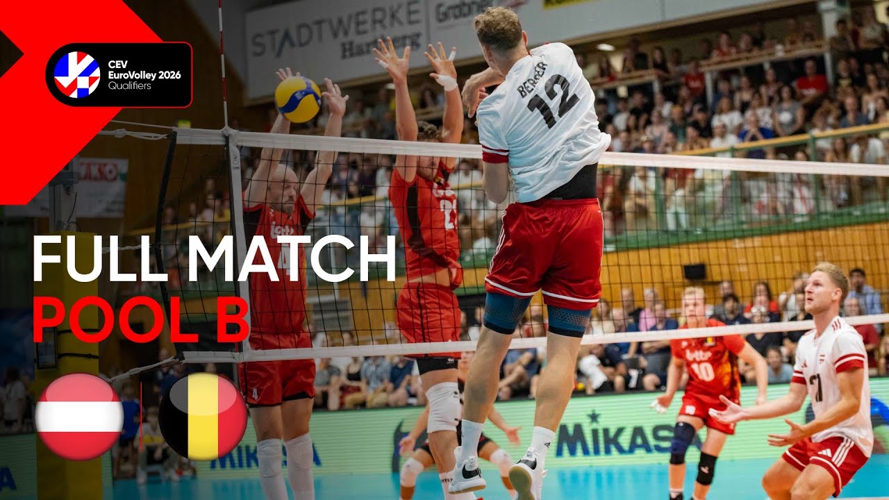 Full Match | Austria vs. Belgium | CEV EuroVolley 2026 | Qualification Phase M | Pool B