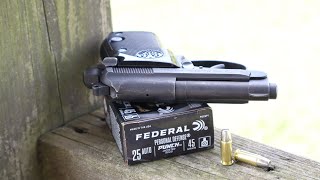 Federal Punch 25 ACP 45 Grain Flat Point Ammo Test