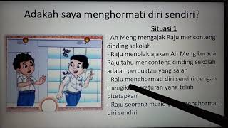 PENDIDIKAN MORAL TAHUN 1: Saya Menghormati Diri Sendiri PENDIDIKAN MORAL TAHUN 1: Saya Menghormati Diri Sendiri
