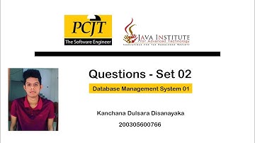Question Set 02 | Database Management System | Java Institute