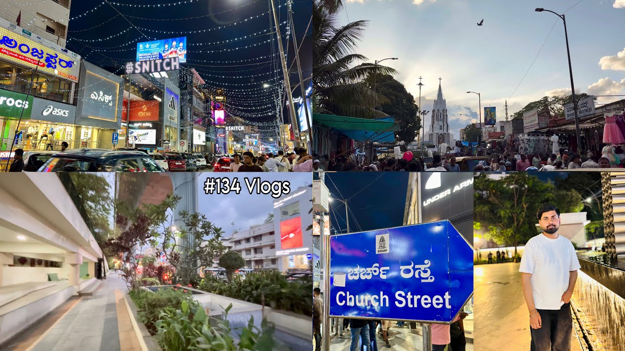 Exploring Bangalore: Shivajinagar Market, Rangoli Art Center & Church Street Vlog | Ravi Gupta Vlogs