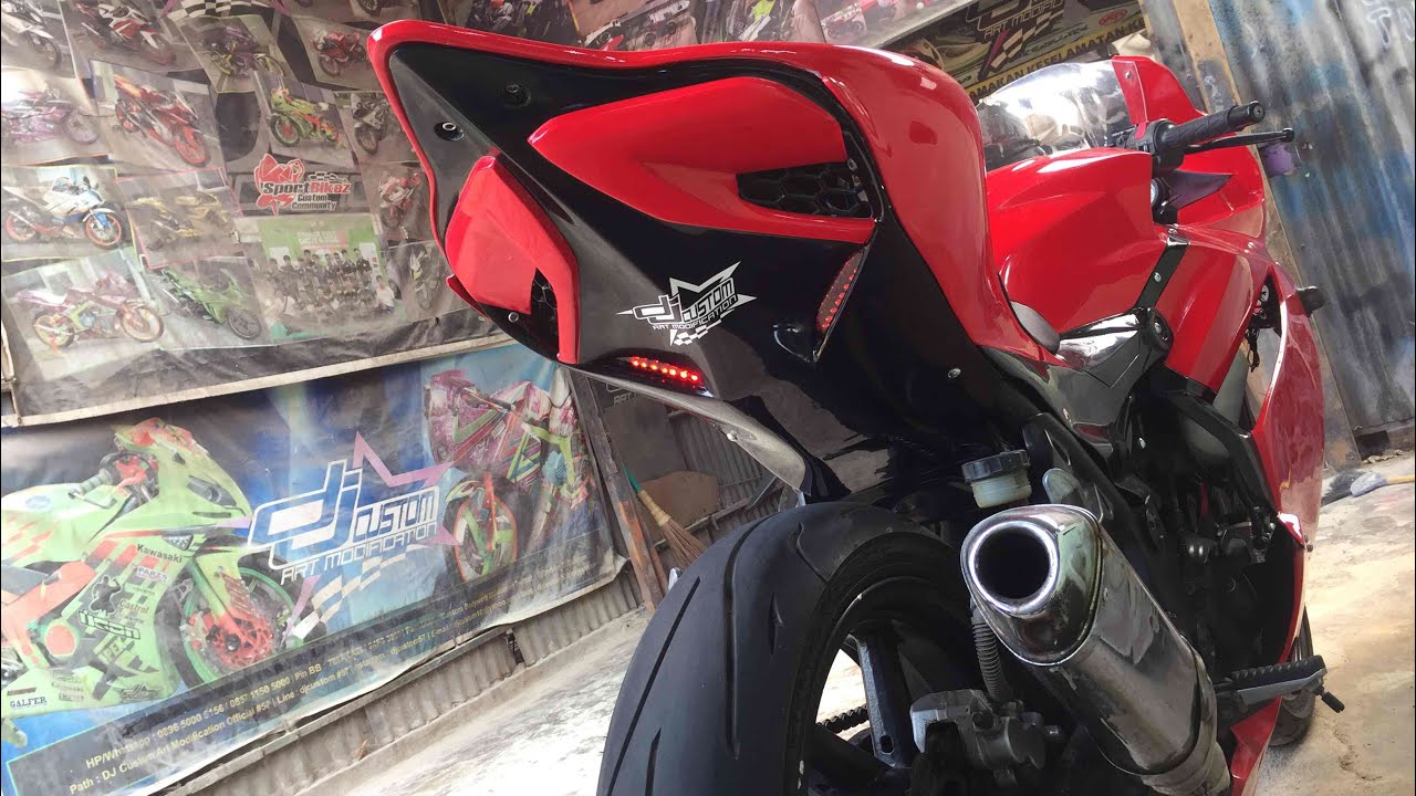 Modifikasi Ninja 250 R Body Kit Ducati Panigale DJ Custom