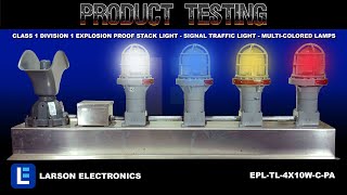 Class 1 Division 1 Explosion Proof Stack Light - Signal Traffic Light - Multi-Colored Lamps