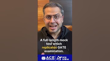 Voorbereiding op GATE 2025 | Volledige GATE-oefentest | ACE Online & ACE Engineering Academy