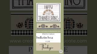 Ideas for Thanksgiving Bulletin Boards | Fall Bulletin Board | Thanksgiving Bulletin Board Idea