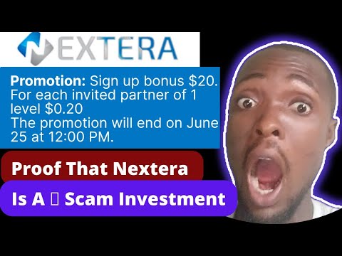 Nextera Investment Scam( Here is the PROOF)