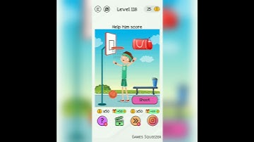 Braindom Level 118 Help Him Score | Games Squeezer