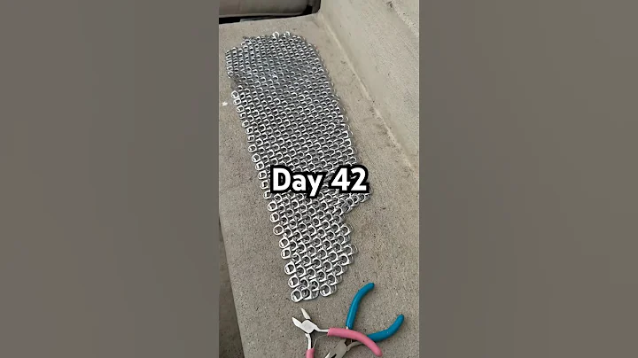 Day 42 of adding pop tabs until I have a full chain mail armor suit