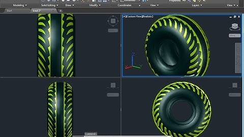 how to make tyre in autocad 3d modelling |2017