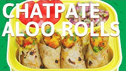 Chatpata Aloo Roll Recipe - Easy To Make Stuffed Potato Wrap - Healthy Veggie Wrap For Kids