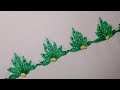 Cute and fabulous Summer borderline tutorial | hand embroidery for biggners | hand embroidery pattrn