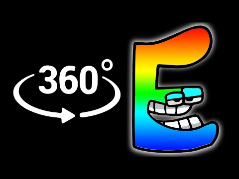 Alphabet Lore But It's E Finding challenge #5 | 360 Degree video