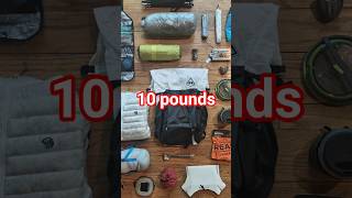 Ultralight backpacking gear list - 10 pounds! #ultralight #camping #backpacking