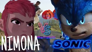Nimona Vs Sonic Rematch Just A Clip From Mario And Sonic Vs Nimona Trio