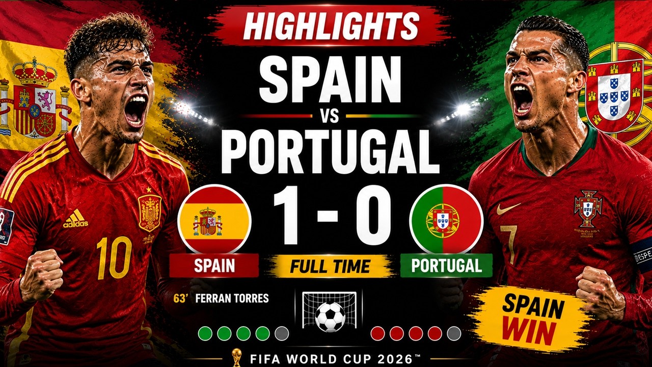 Spain 1-0 Portugal Highlights | Spain Attain Semi-Finals | FIFA World Cup 2026 Spain 1-0 Portugal Highlights | Spain Attain Semi-Finals | FIFA World Cup 2026