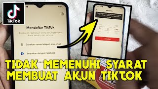 HOW TO OVERCOME CAN'T REGISTER TIK TOK