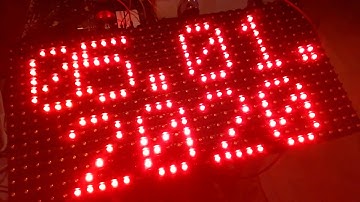 manual adjust clock on P10 32x16 led display