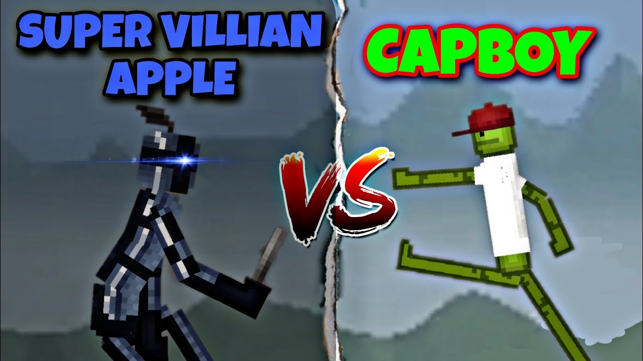 SUPER VILLIAN APPLE VS CAPBOY (Melon playground)