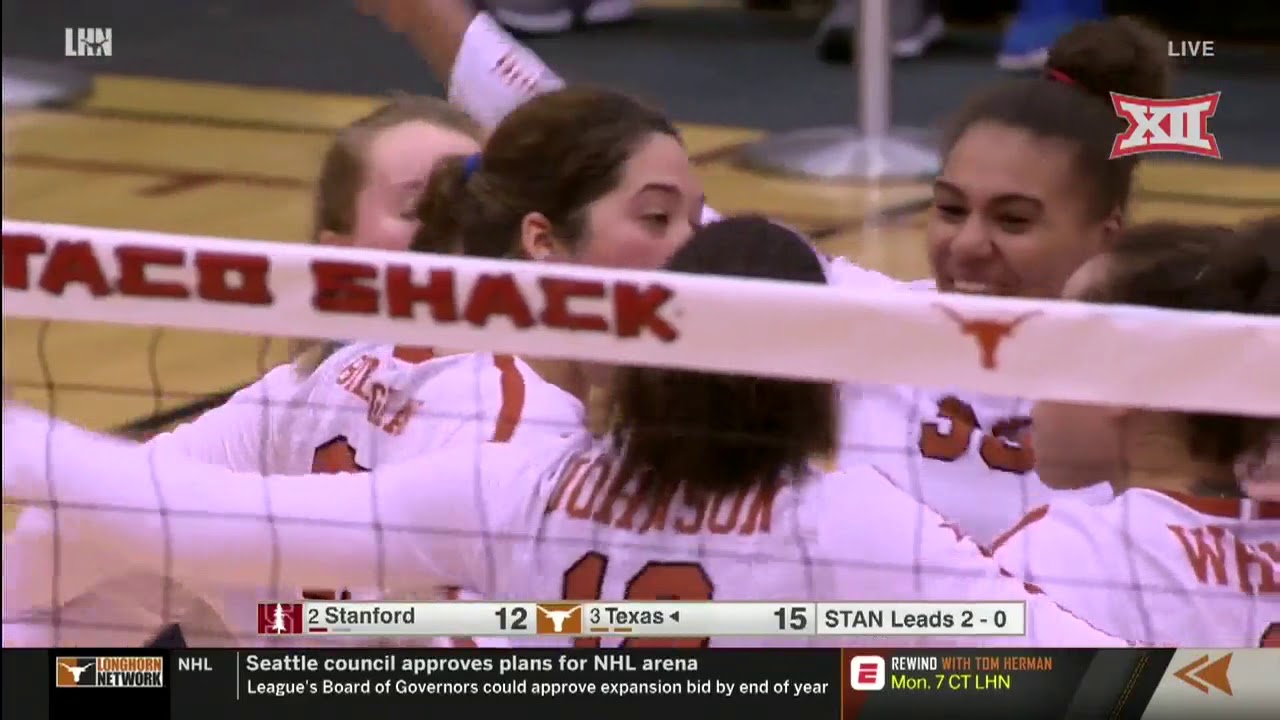 Texas vs. Stanford Volleyball Highlights YouTube