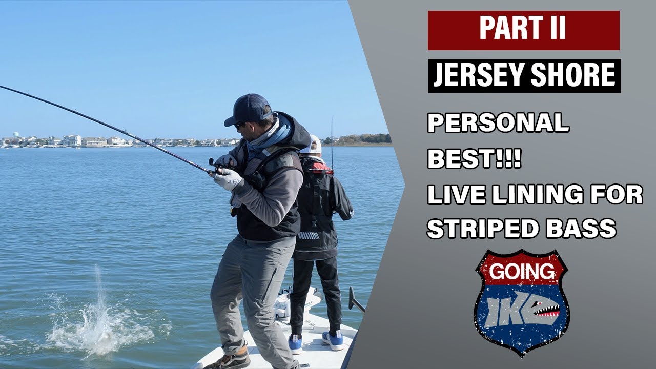 PERSONAL BEST Striped Bass for Vegas while Live Lining in the