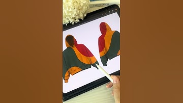 Realistic Hoodie Mockup & Procreate Brushes for Fashion Design - Link in bio