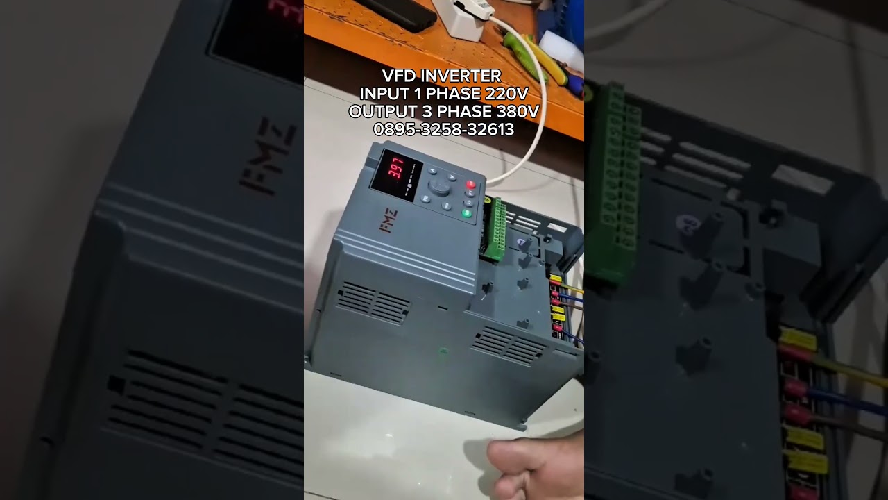 VFD INVERTER INPUT 1 PHASE 220V OUTPUT 3 PHASE 380V