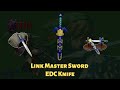 Handmade One-Sixth Link Master Sword EDC Knife Unboxing