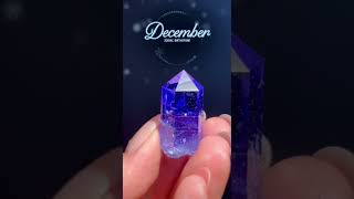 December Tanzanite Purple Blue ASMR 💜 #asmr #birthstone