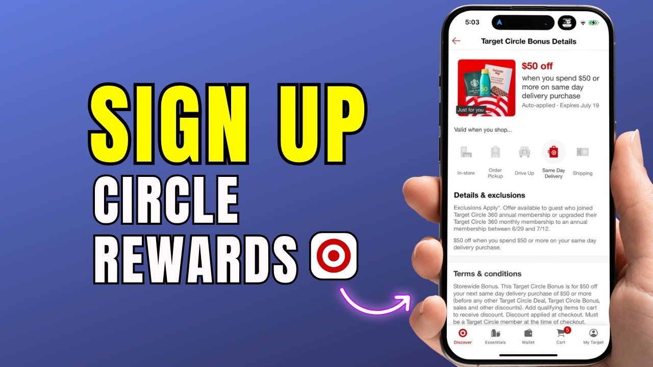 How To Sign Up For Target Circle Rewards | Target Account Tutorial 2026 ...