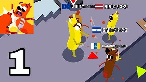 Sausage Wars.io | Gameplay Walkthrough (Part 1) [iOS,Android]