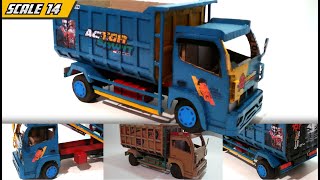 MEMBUAT MINIATUR TRUCK ANTOBOLLO DARI KARDUS BISA OLENG || HANDMADE