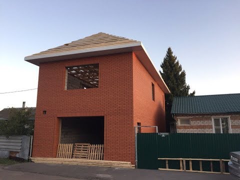 Дом-Гараж готов. Крыша,