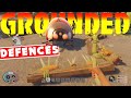 GROUNDED - BASE DEFENCES GUIDE! Catapult, Honey And Ice Traps, Bug Lure! Spike Strip, Slingshot?