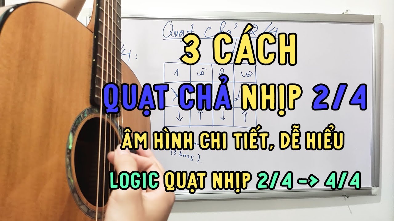 3 cách QUẠT CHẢ nhịp 2/4 đơn giản, hiệu quả | Ứng dụng quạt 2/4 sang 4/4