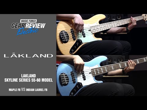 Lakland Skyline 55-60 Vintage J-Bass Maple FB VS Indian Laurel FB Review (No Talking)