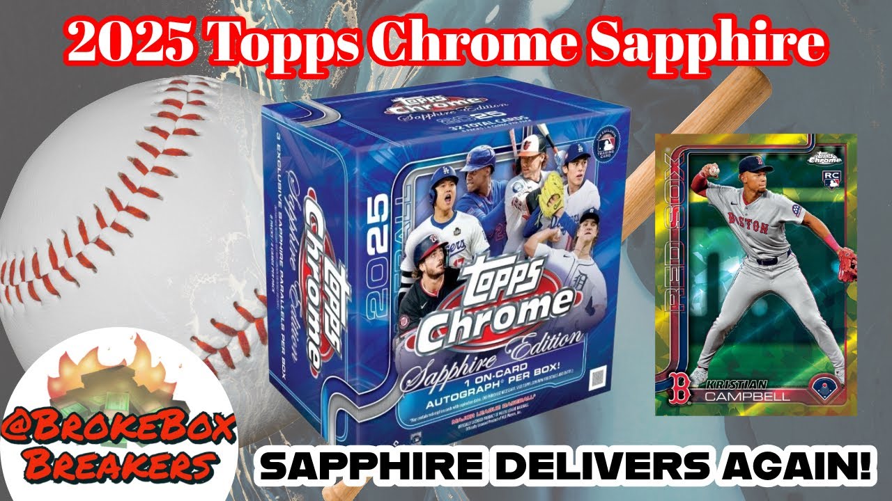 This Box Was STACKED!! 🔥💰 2025 Topps Chrome Sapphire Edition ⚾️ Baseball MLB - review