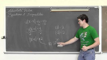 Absolute Value Equations & Inequalities and the Number Line