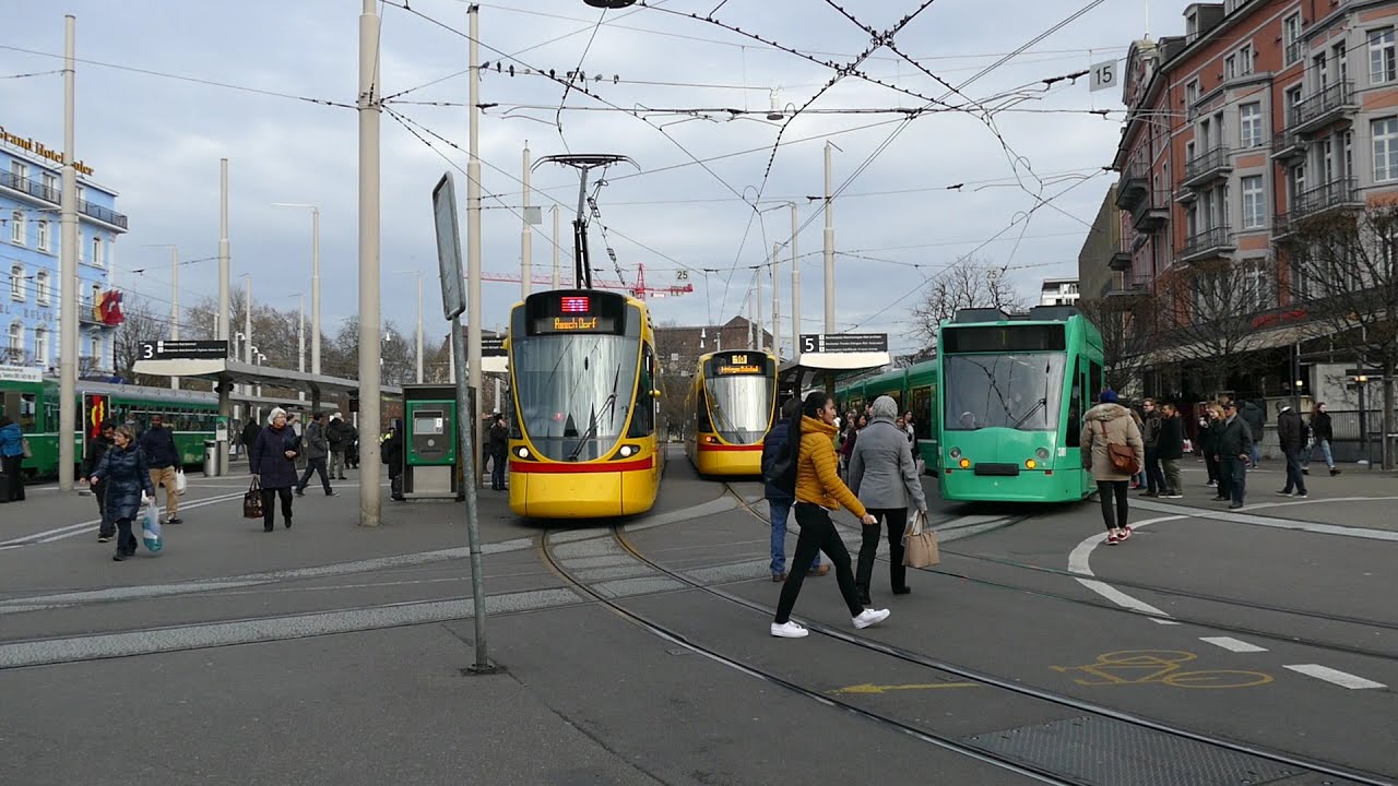 Basel Station tram SBB / SNCF