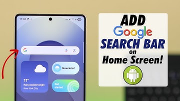 Add Google Search Bar on Android Home Screen! [How to 2025]