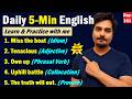 Day 161: Five English words & phrases to transform how you speak! #EnglishPractice #LearnEnglish