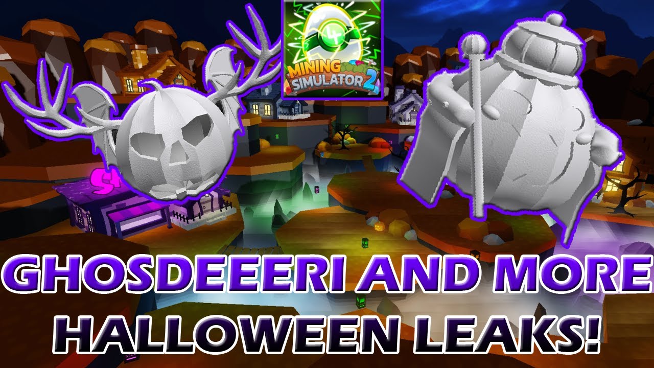 GHOSDEERI AND MORE HALLOWEEN LEAKS - Roblox Mining Simulator 2