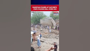 Pakistan Floods: Watch Horrific Visuals - Dozens Of Homes Swept Away, Over 200 Killed| #shorts