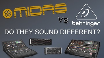 Does it really sound different? MIDAS Pro vs Midas Designed (Behringer) Preamp Comparison