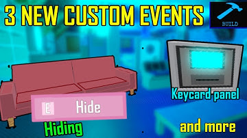 3 New Build Mode Custom Events... (Hiding under couches, keycard panels and more...)